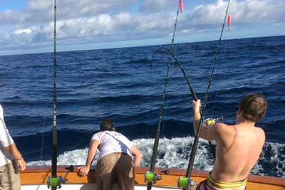 Getting ready to pull in the big one